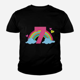 7Th Birthday Rainbow Youth T-shirt | Crazezy UK