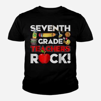 7Th Grade Teacher Shirt Seventh Grade Teacher Rocks Gift Youth T-shirt | Crazezy DE