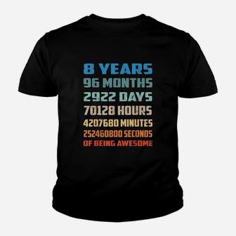 8 Years Old Being Awesome Youth T-shirt | Crazezy UK