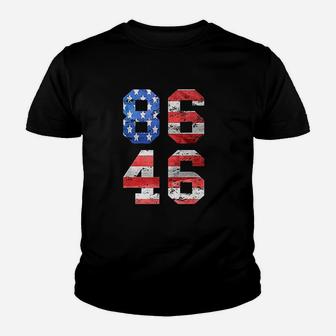 86 46 Distressed Us Flag Youth T-shirt | Crazezy UK