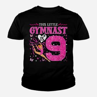 9 Year Old Gymnast 9Th Birthday Tumbling Gymnastics 2012 Youth T-shirt | Crazezy