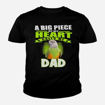 A Big Piece Of My Heart Calls Me Dad Youth T-shirt - Monsterry DE
