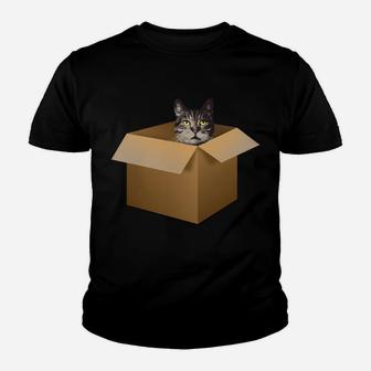 A Cat In A Box Hilarious Cat Lovers Tshirt Kitty Cat Moms Sweatshirt Youth T-shirt | Crazezy AU