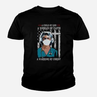 A Child Of God A Woman Of Faith Youth T-shirt - Monsterry UK