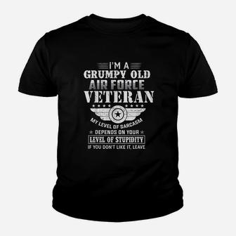 A Grumpy Old Air Force Veteran Youth T-shirt | Crazezy CA