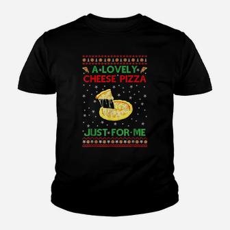 A Lovely Cheese Pizza Alone Funny Kevin X-Mas Home Youth T-shirt | Crazezy