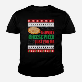 A Lovely Cheese Pizza Just For Kevin Funny Alone Home Sweatshirt Youth T-shirt | Crazezy AU