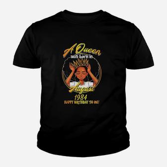 A Queen Was Born In August 1984 Youth T-shirt | Crazezy UK