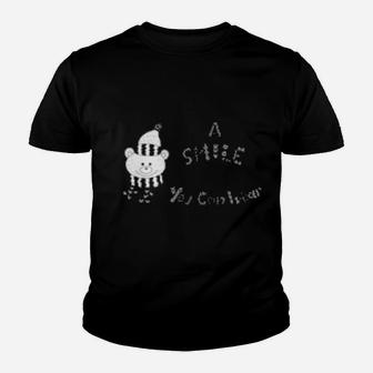 A Smile Is The Prettiest Thing You Can Wear Youth T-shirt - Monsterry