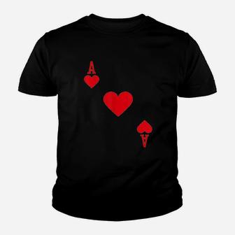 Ace Of Hearts Youth T-shirt | Crazezy AU