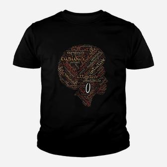 Afro Diva Natural Hair Juneteenth Strong Black Women Youth T-shirt | Crazezy AU