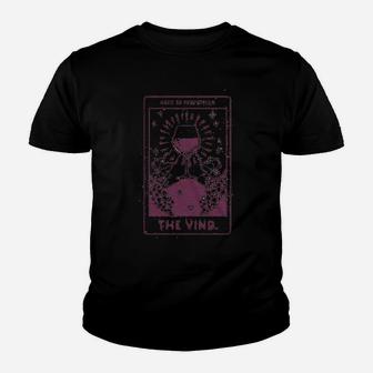 Aged To Perfection The Vino Funny Wine Drinker Tarot Card Youth T-shirt | Crazezy CA