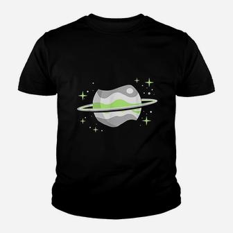 Agender Outer Space Planet Nonbinary Pride Youth T-shirt | Crazezy AU