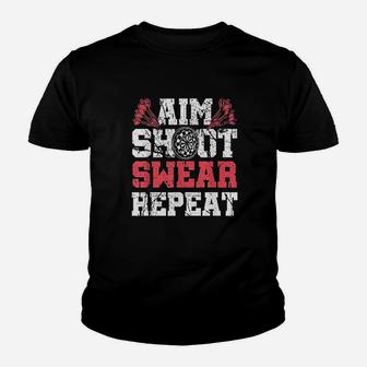 Aim Swear Repeat Youth T-shirt - Thegiftio UK