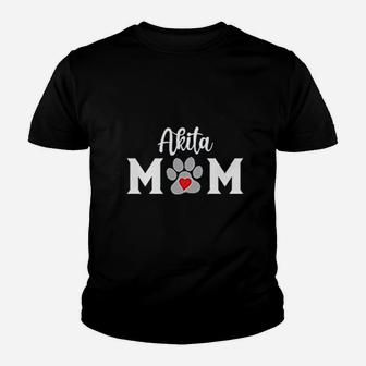 Akita Mom Youth T-shirt | Crazezy