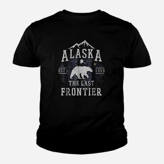 Alaska The Last Frontier Adventure Alaskan Home Gift Youth T-shirt | Crazezy DE