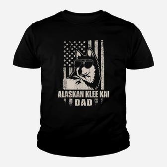 Alaskan Klee Kai Dad Cool Vintage Retro Proud American Youth T-shirt | Crazezy