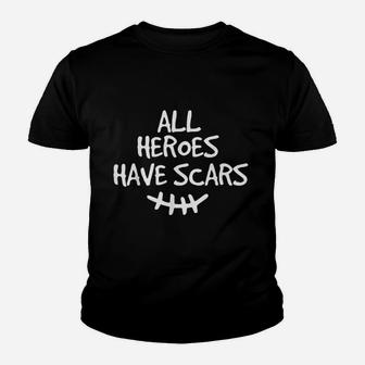 All Heroes Have Scars Youth T-shirt | Crazezy CA