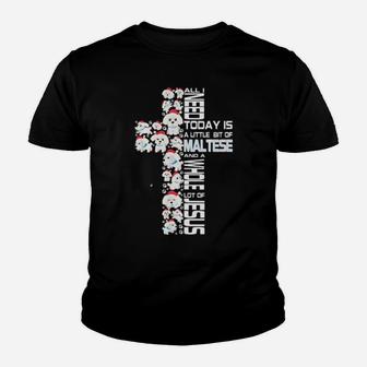 All I Need Today Is Maltese And A Whole Lot Of Jesus Youth T-shirt - Monsterry DE
