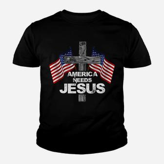 America Needs Jesus Gifts For Christmas Youth T-shirt | Crazezy UK