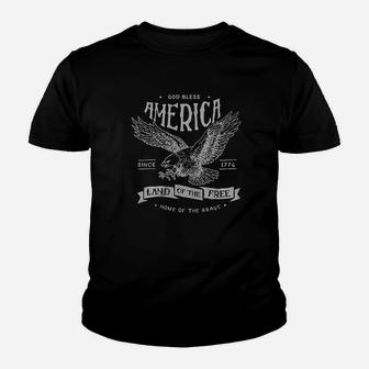 American Bald Eagle Youth T-shirt | Crazezy