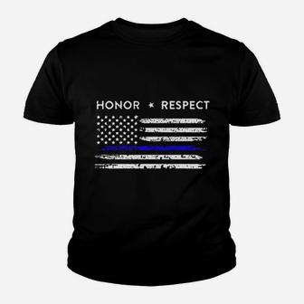 American Flag Honor Respect Youth T-shirt | Crazezy AU