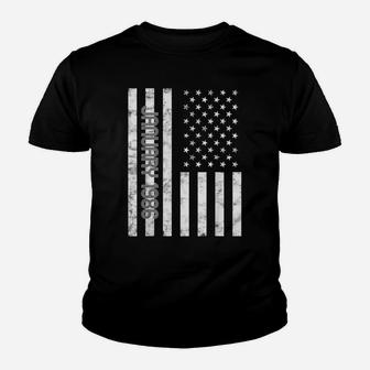 American Flag January 1986 Birthday Gift Retro Usa Youth T-shirt | Crazezy
