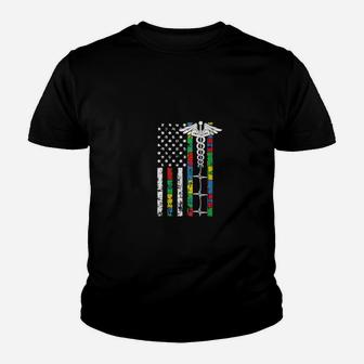American Flag Nurse Autism Awareness Cool Registered Rn Youth T-shirt - Monsterry AU