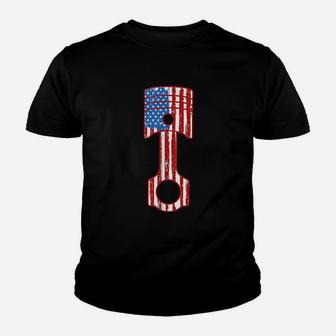 American Flag Piston Youth T-shirt | Crazezy CA