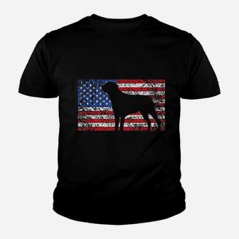 American Flag Rottweiler Dog Youth T-shirt | Crazezy