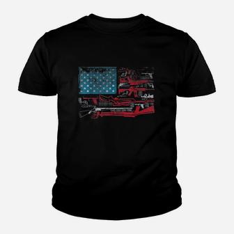 American Flag Us Flag Lover Youth T-shirt | Crazezy