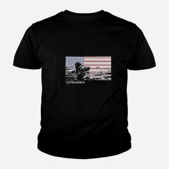 American Flag With Diver Youth T-shirt | Crazezy DE