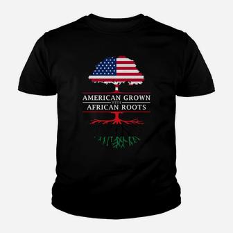 American Grown With African Roots - Pan Africa Youth T-shirt | Crazezy