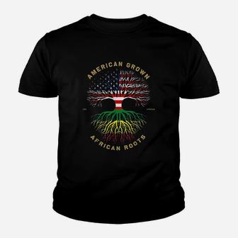 American Grown With African Roots Youth T-shirt | Crazezy