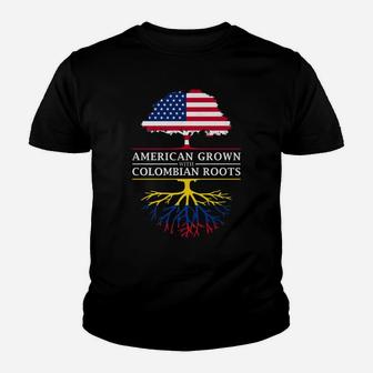 American Grown With Colombian Roots - Colombia Youth T-shirt | Crazezy AU
