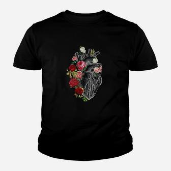 Anatomical Heart And Flowers Show Your Love Youth T-shirt | Crazezy