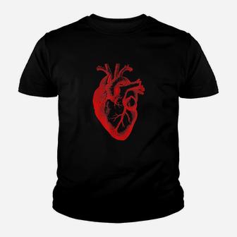 Anatomical Heart Design Scientific Biology Organ Youth T-shirt | Crazezy AU