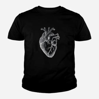 Anatomical Heart Illustration Spreading Love Valentine Art Youth T-shirt | Crazezy UK
