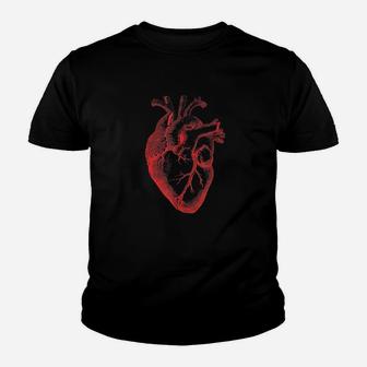 Anatomical Heart Spreading Love Artsy Valentine Gift Youth T-shirt | Crazezy CA