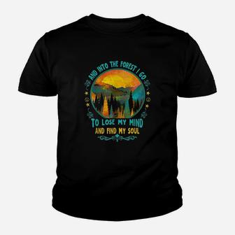 And Into The Forest I Go Hiking Camping Summer Camp Youth T-shirt | Crazezy CA