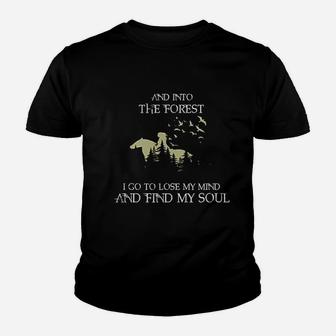 And Into The Forest I Go To Lose My Mind Find My Soul Horse Youth T-shirt | Crazezy