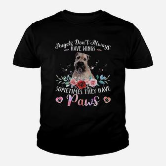 Angels Dont Always Have Wings Sometimes They Have Paws Wheaten Terrier Youth T-shirt - Monsterry UK