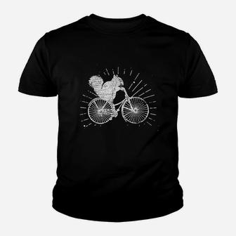 Animal Bicycle Squirrel Youth T-shirt | Crazezy