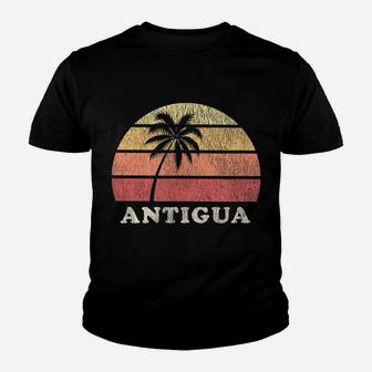 Antigua And Barbuda Vintage 70S Retro Throwback Design Youth T-shirt | Crazezy DE