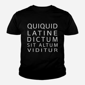 Anything Sounds Profound In Latin Youth T-shirt | Crazezy