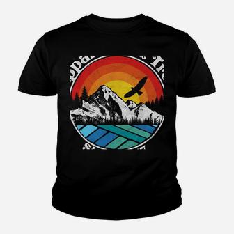 Appalachian Trail Scene Retro Mountains Youth T-shirt | Crazezy