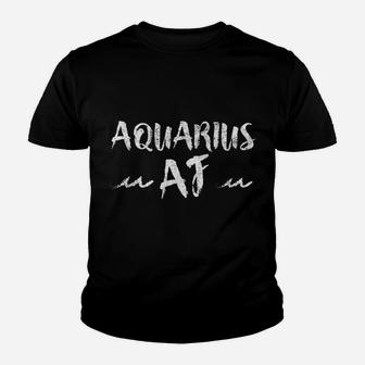 Aquarius Af Funny January Birthday Zodiac Horoscope Gift Youth T-shirt | Crazezy CA