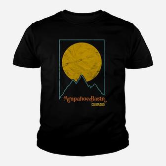 Arapahoe Basin Mountains Colorado Vintage Hiking Camp Retro Youth T-shirt | Crazezy CA