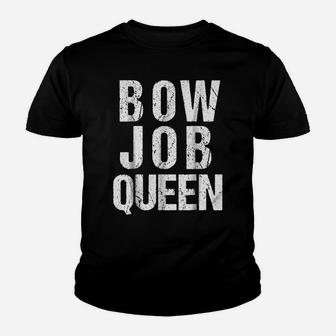 Archery T Shirt For Women | Pink Bow Job Queen Pun Youth T-shirt | Crazezy CA