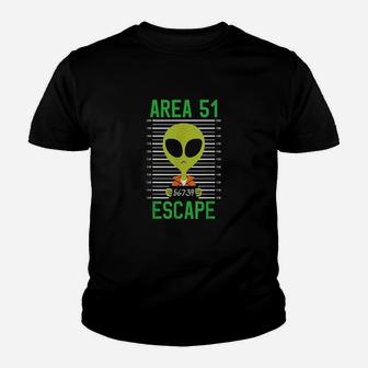 Area 51 Funny Alien Escape Men Women Ufo Youth T-shirt | Crazezy